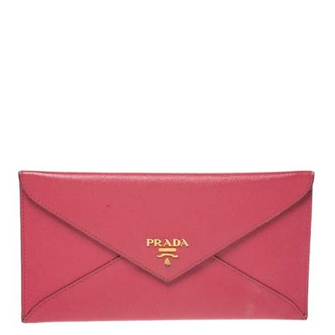 prada envelope wallet pink|Prada snakeskin wallet.